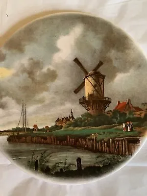 H & R Johnson Ltd. Round Ceramic￼6” Holland Landscape Windmill Scene • $8.50