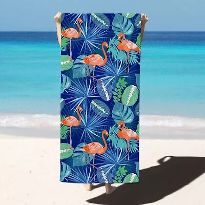 Swimming Beach Towel Extra Large Microfibre Lightweight Quick Dry Travel Towel • £7.19