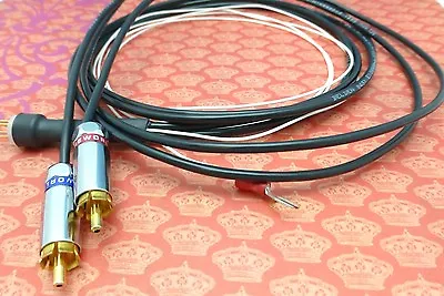 Cardas Belden 2.5 Meter Tone Arm Phono Cable 5 Pin Male DIN To WireWorld RCAs • $99.99