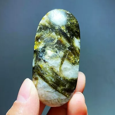 Rare ! Natural Green Lepidolite Quartz Sphere Palm Crystal Reiki Healing • $0.99
