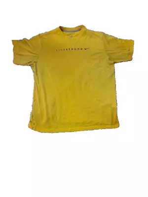 NIKE DRI-FIT LIVESTRONG WOMEN'S SIZE XL Short Sleeve SHIRT Yellow • $4.99