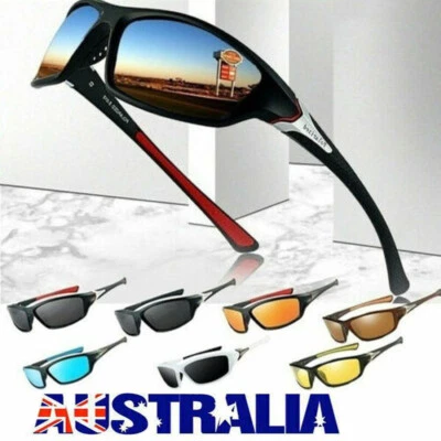 $11.99 • Buy Men Sunglasses UV400 Polarized Glasses Fishing Sports Driving WrapAround Eyewear