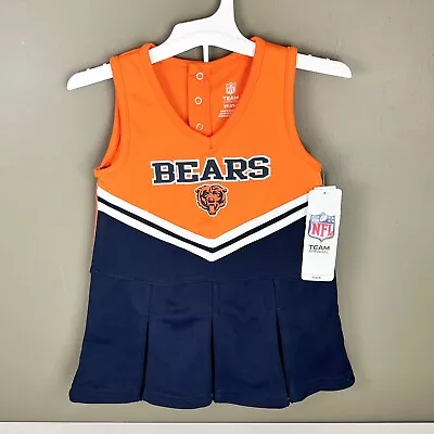 $12.99 • Buy NFL Chicago Bears Cheerleader Outfit Toddler Size 3T With Bloomers