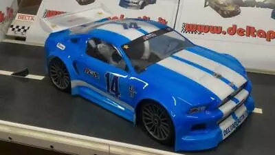 0175 Mustang 1/8 Scale RC Car Body GT 325mm Clear Hobao Serpent Delta Plastik • $87.99