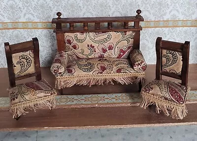 3 Piece Set Antique German Doll House Living Room • $160