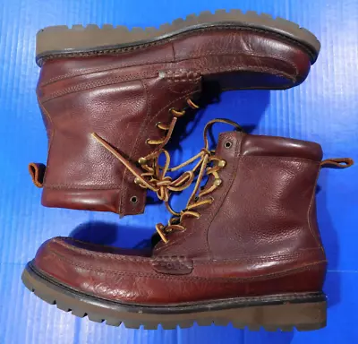 Polo Ralph Lauren Willingcott High Brown Leather Boots Men's Size 13 D Flannel • $61.95