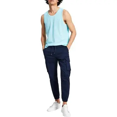 INC Mens Navy Pull On Casual Joggers Cargo Pants Trousers XL BHFO 8566 • $12.99