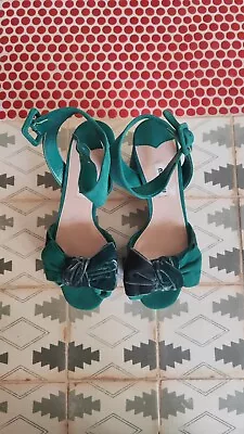 Miu Miu Suede Sandals SHOES SZ 37 • $790