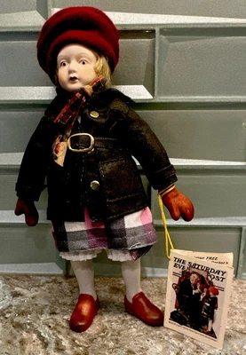 $12 • Buy Norman Rockwell Porcelain Doll/0rnament 8” Danbury Mint David Grossman Design