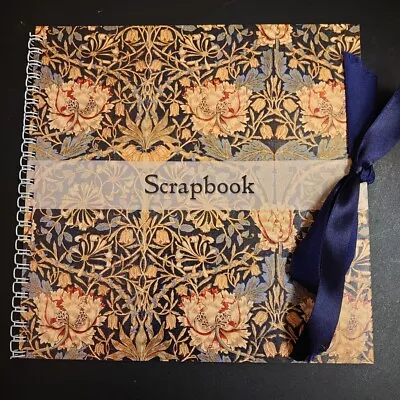 William Morris Honeysuckle Handmade Scrapbook Memory Book Album  Personalise 8x8 • £6.50