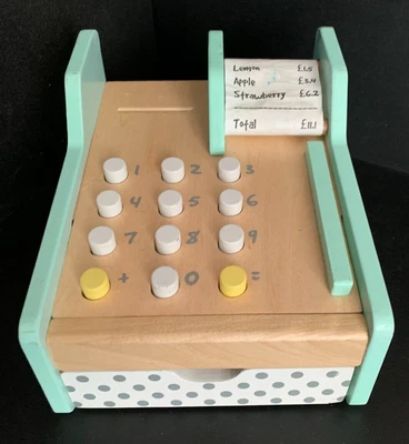 £2 • Buy Sturdy Asda Toy Wooden Cash Register /till - Excellent Play Value - 3+ Years