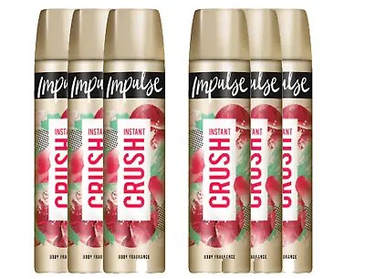 Impulse Instant Crush Body Spray 75ml / X6 • £11.57