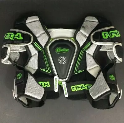 Maverik Combine Lacrosse Pads - Youth Size Medium - Gray/Black/Silver/Green • $28.97