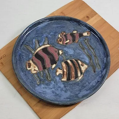 Mara Mex Made In Mexico 11-5/8  Fish Design Platter Plate Pottery Wall Plaque • $38.66