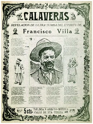 11x14 Poster Decor.Room Design Art Print.Mexico Catrina Pancho Villa Poem.6012 • $21