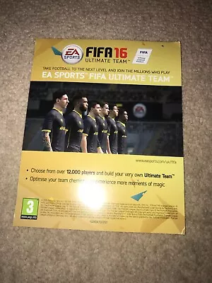 FIFA 16 Ultimate Team Insert Playstation PS3 • £2