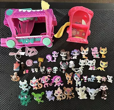 LPS BUNDLE - G4-5  | 35 PLUS PETS + Accessories And Cupcake Van And Playground • £55