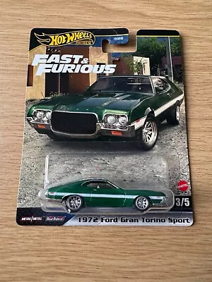 Hot Wheels Premium Fast And Furious 1972 Ford Gran Torino Sport • £14.99