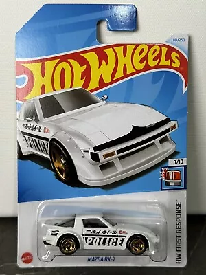 Hot Wheels 2024 Mainline 80/250 Mazda RX-7 Police HW First Response 8/10 • $6.95