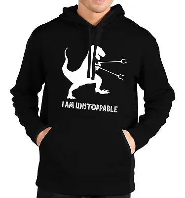 £24.99 • Buy I Am Unstoppable T-Rex Hoodie Funny Gift Dinosaur Arms Litter Picker Men J8