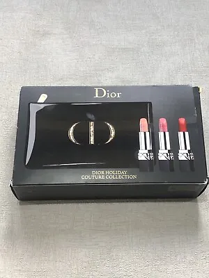 Dior Holiday Couture Rouge Dior Couture Colour Lipstick Trio And Makeup Bag • £59.95