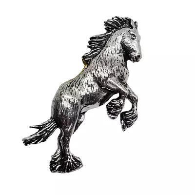 Shire Horse Pewter Pin Badge Clydesdale Horse Brooch Tie Pin Lapel By A R Brown • £5.85