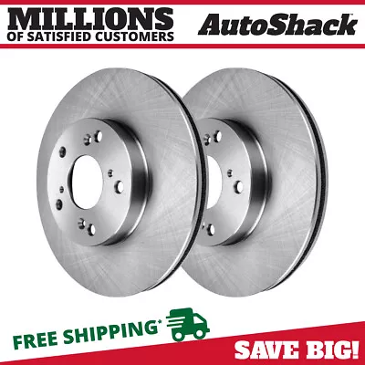 Front Brake Rotors Pair 2 For Honda Civic Accord Element Insight CR-Z Acura ILX • $50.85