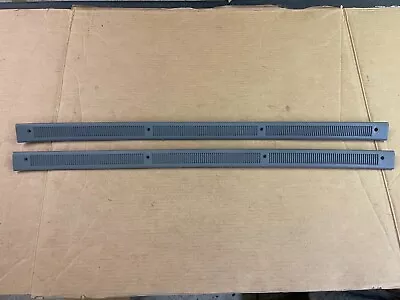 87-93 Ford Mustang SMOKE Gray Sill Plates Carpet Door Seal Trim Factory OEM • $75