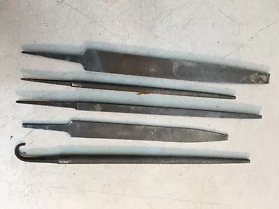 Vintage DELTA ROUND FLAT   File Lot Assorted Metal Files 5pc • $30.60