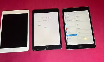 3x Apple IPad Mini 1 And 2 For Parts Or Not Working Bundle • £4.99