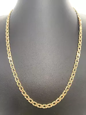 Solid 9ct 9 Carat Gold Double Curb Link Chain Necklace 20  51cm 4.5mm Jewellery • £549.99