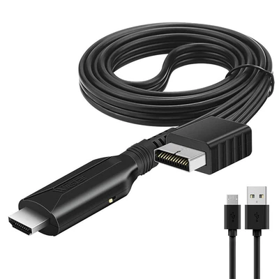 $13.99 • Buy For Playstation 2 PS2 To HDMI-Compatible Adaptor Cable HD RCA AV Audio Video NEW
