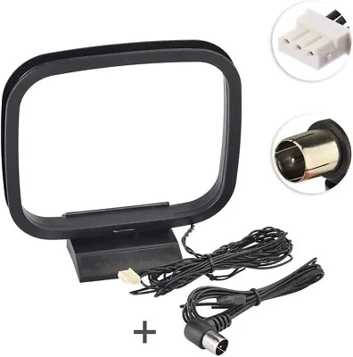 AM 75 Ohm FM Antenna 3-Pin For Digital HD Radio Bluetooth Stereo AV Receiver • $13.15