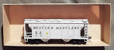 MDC Roundhouse SP-2 WESTERN MARYLAND 35' 2-Bay Covered Hopper WM 4923 Historical • $24.95