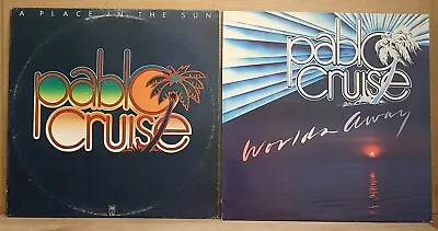 Lot 2 PABLO CRUISE Albums WORLDS AWAY & A PLACE IN THE SUN Super Clean LP's Ex • $10