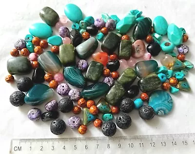 Job Lot - 300g Stone Ceramic Lava Beads For Jewellery Making Etc  B821 • £11