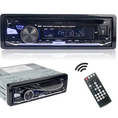 FM AM Car Radio Bluetooth CD/DVD Headunit Stereo Player MP3 USB SD AUX 1DIN • $49.89