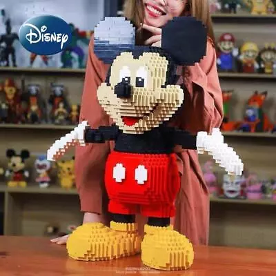 Mickey Minnie Mouse Building Block Toy Puzzle Assembled DIY Cartoon 3D Model • $42.49