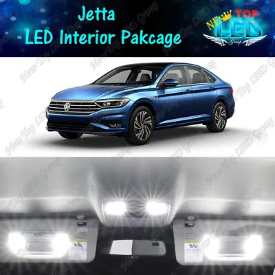 CANBUS White Interior LED Lights Package Kit For 2011 - 2019 Volkswagen VW Jetta • $15.79