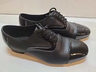 Very Fine Dance Shoes C916102 Black Leather Men's Standard Size 9 Heel 1 Inch • $54.99