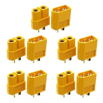 XT60 Male Female Bullet Connector Plug For Lipo Battery 5pcs • $5.94