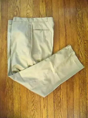 VINTAGE MENS TROUSERS US ARMY ISSUE  TAN 445 DURABLE PRESS 50/50 COT POLY 42x32 • $30