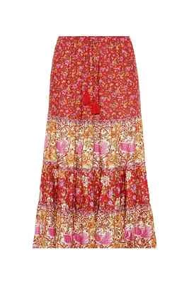 $60 • Buy ARNHEM Jasmine Midi Skirt Campari Size 12 BNWT