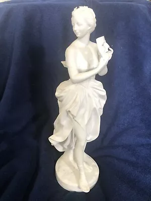 $49 • Buy Vintage Vista Alegre Porcelain Female Figurine VA Portugal White *SEE FLAW!*