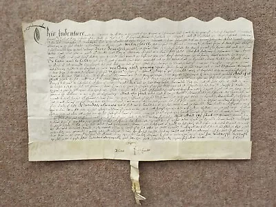 1613 Clavering Essex 17th Century Vellum Deed Document Indenture • $186.50