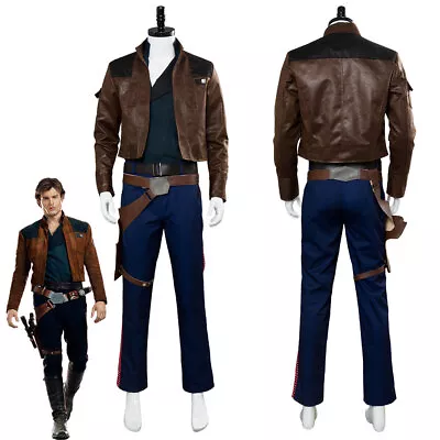 Star Wars Han Solo Cosplay Costume Halloween Party Adult Men's Full Set Outfits  • £98.57