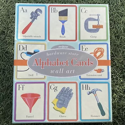 EeBoo Alphabet Art Cards (8X10) Hardware &  Construction Wall Art Nursery Baby • $7