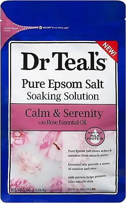 Dr Teals Epsom Salt Soaking Solution Calm & Serenity Rose 3 LB. • $8.90