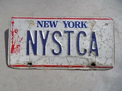 New York Vanity License Plate NYSTCA Town Clerks Association Statue Of Liberty • $24.95