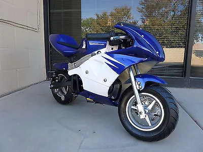 High Performance Honda Clone 4 Stroke 40cc Blue/White Pocket Mini Bike • $300